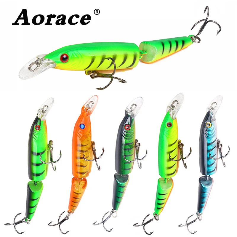 

1PCS Fishing Lure Minnow Quality Professional Bait 105mm 9g Swim Bait Jointed Bait entertainment sport