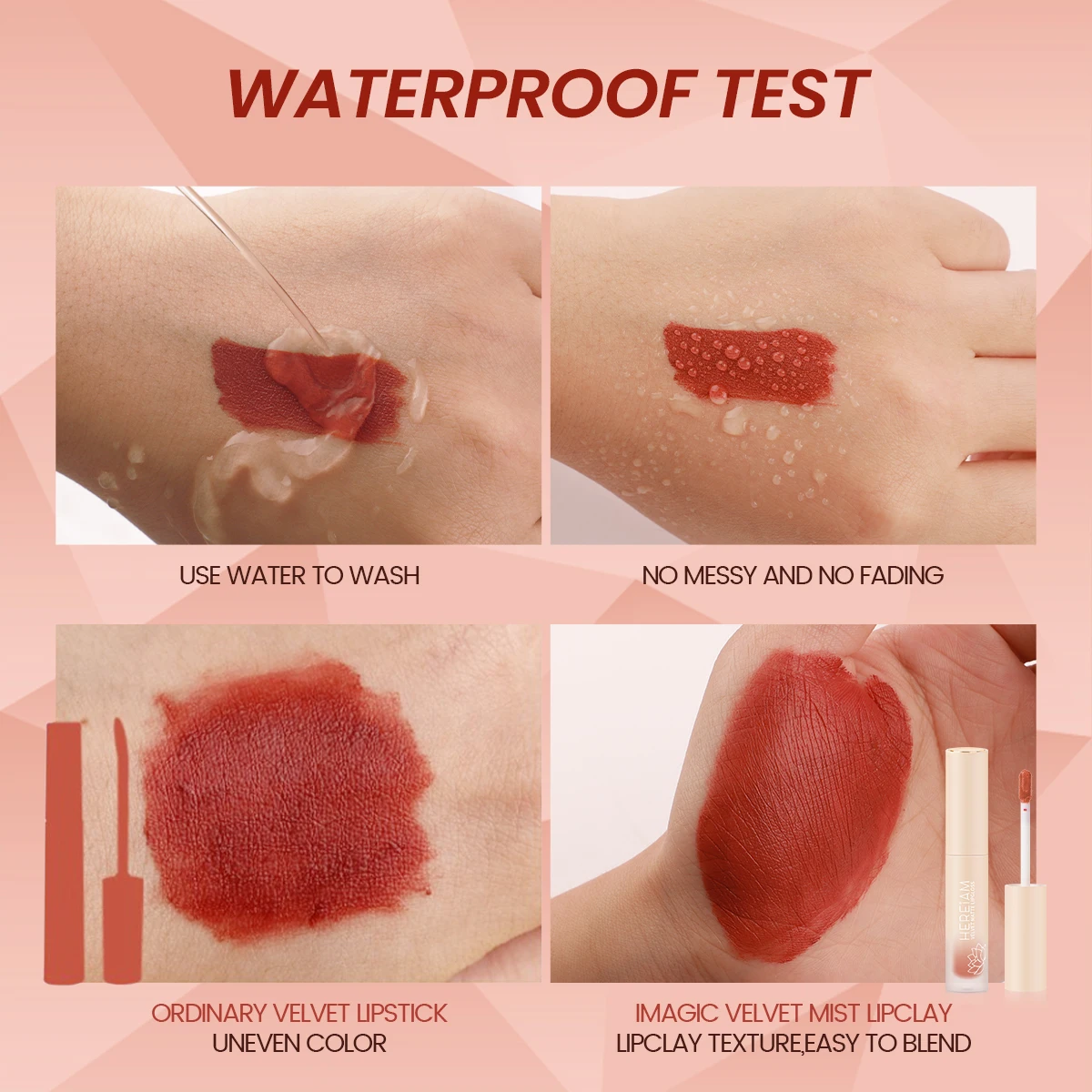 IMAGIC/Новинка 12 цветов бархатный матовый блеск для губ и глазурь водостойкие