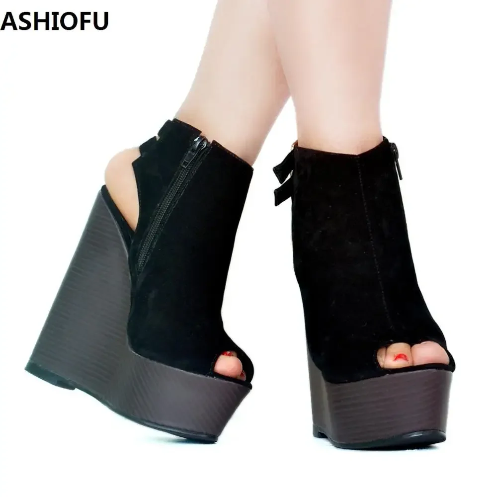 ASIOFU/Новые женские босоножки ручной работы на каблуке-стойке пикантные туфли для