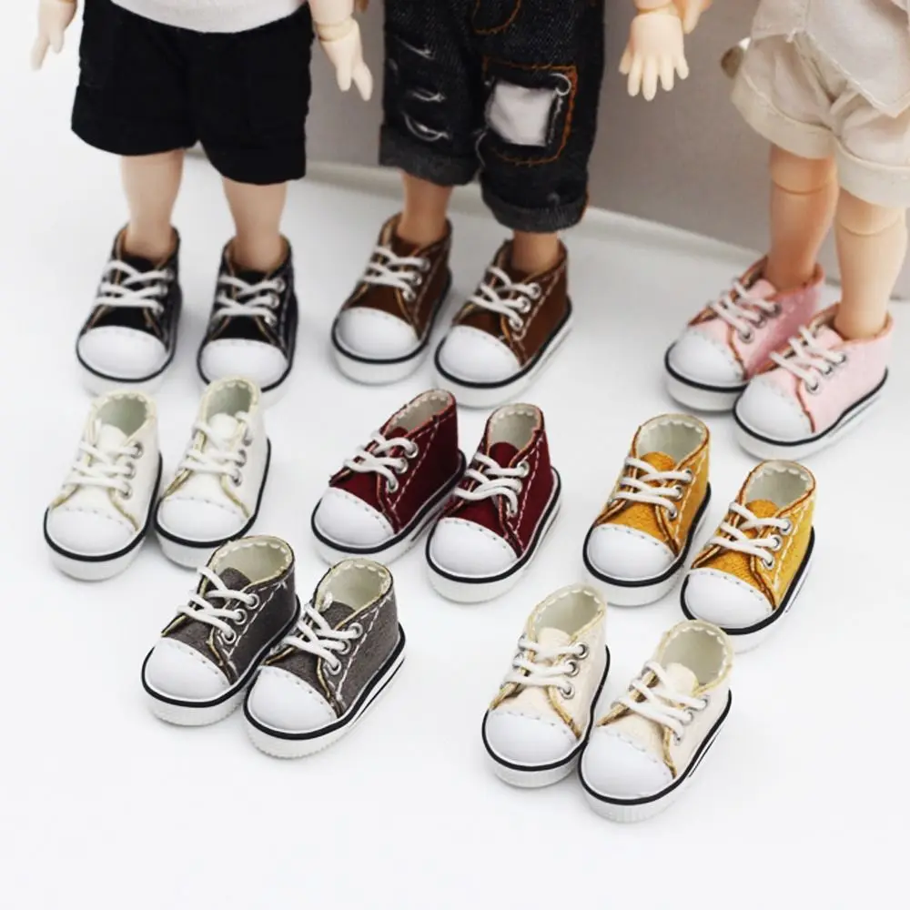 

8 Colors For 1/12 Dolls DIY Doll Gift Toys Fashion Sneakers Casual Wear Shoes Clothes Accessories Doll Canvas Shoes