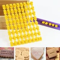 biscuits baking printing alphabet mold cookies cutter word press stamp baking mold cake curling embossing mold cookie diy tools
