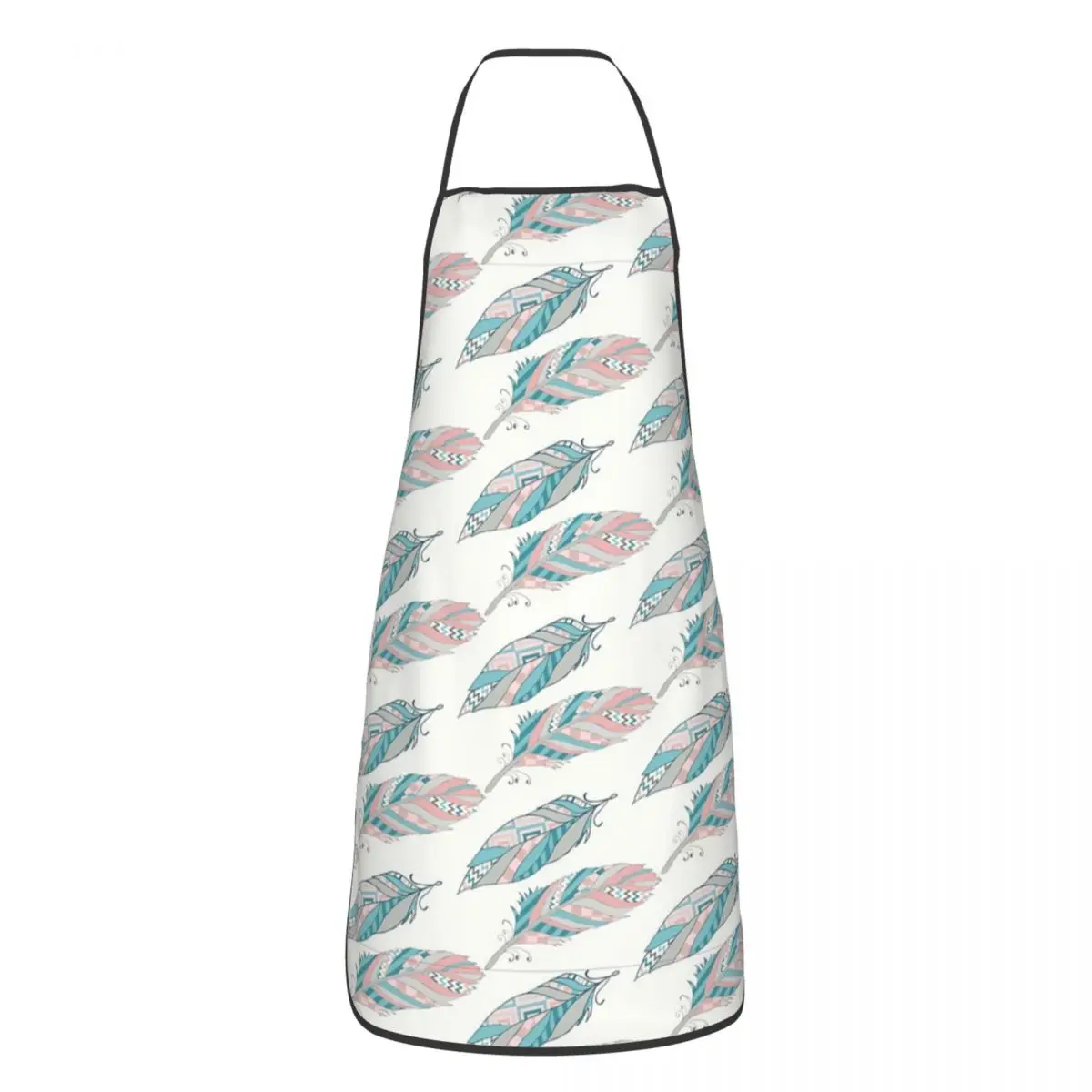 

80's Style America Feathers Apron Unisex Funny Cafe Bibs Polyester Cuisine Cooking Baking Household Cleaning Tablier