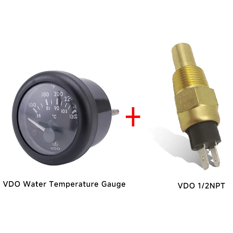 VDO Датчик температуры воды 38 ~ 120C термометр 24 в 52 мм дизельный генератор запчасти
