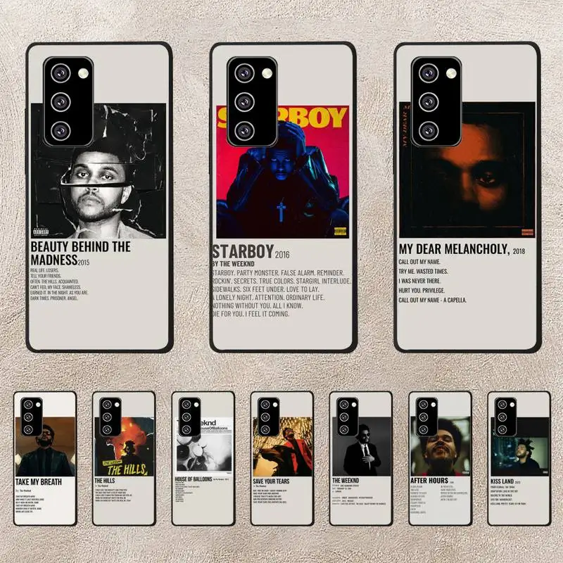 

The Weeknd Minimalist Poster Phone Case For Oppo Reno Realme C3 6Pro Cover For Vivo Y91C Y17 Y19 Funda Capa