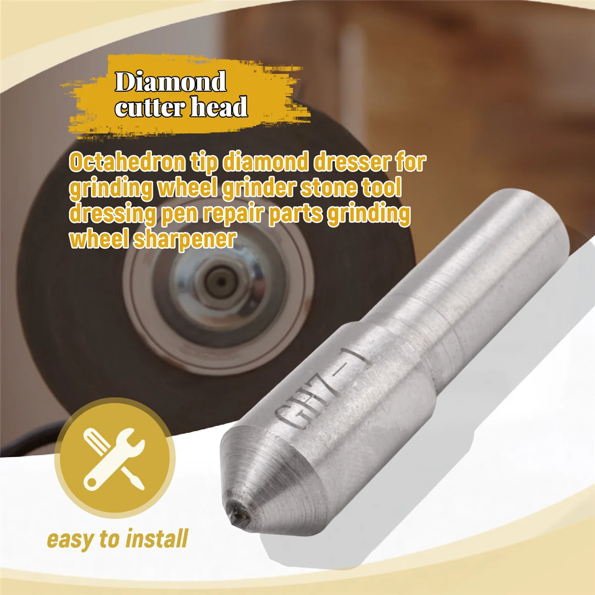 Octahedron наконечник Алмазный комод для шлифовального круга шлифовальный