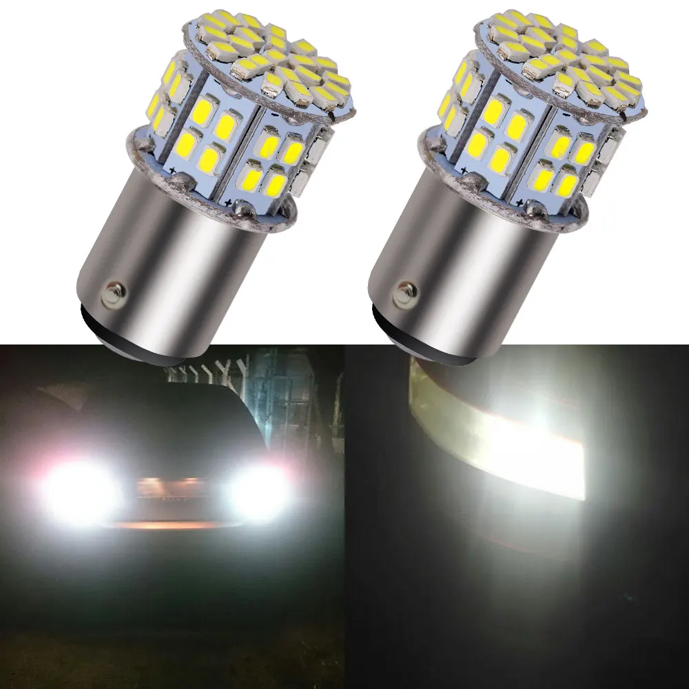 

1156 1157 7440 7443 3020 50SMD Car Brake Light P21W Auto Turn Signal Bulb Trunk Lamp Car Styling License Plate Lights Trunk Lamp