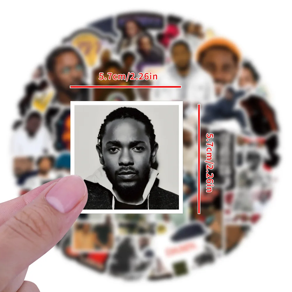 10/30/55 шт. Kendrick Lamar наклейки американские рапперы мультфильм наклейка холодильник
