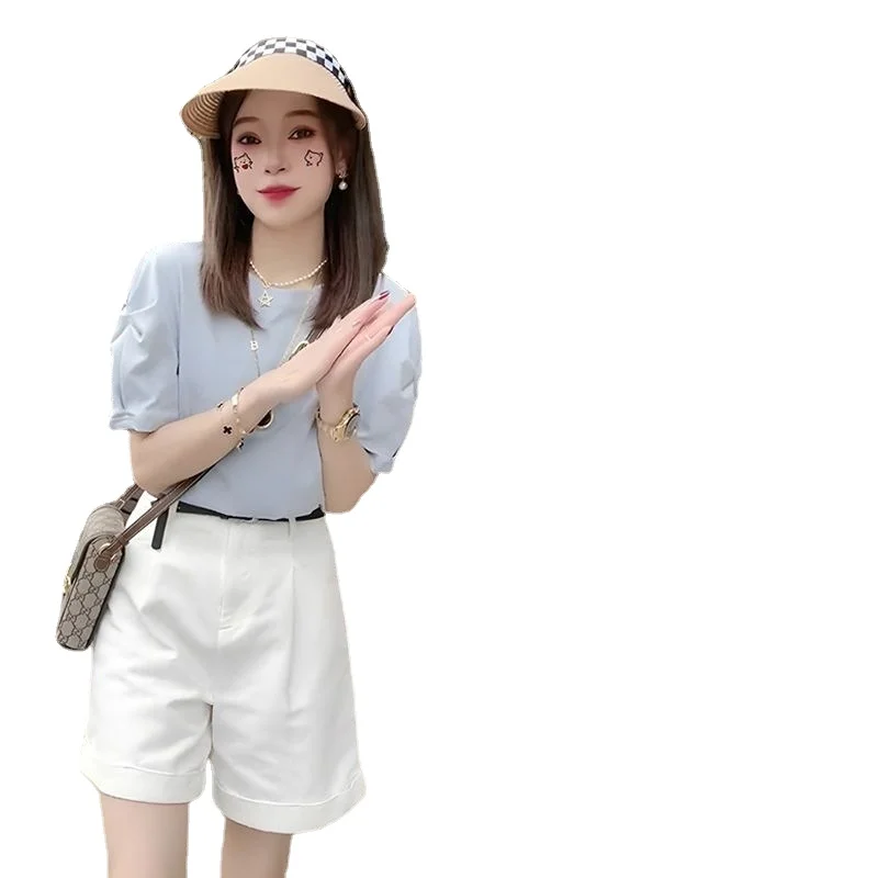 Женский костюм из двух предметов в гонконгском стиле летняя маленькая юбка с