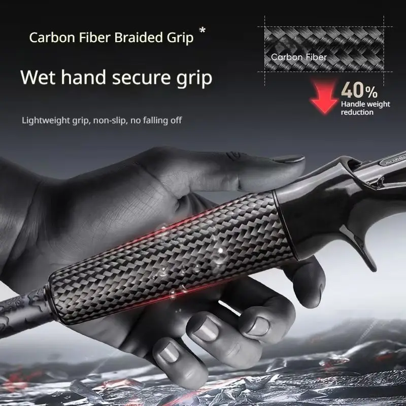 Фото Удилище HASIDA Black Wukong Lure Rod Extra F Action, ультралегкое, для спиннинга и кастинга, высокая чувствительность, для дальнего заброса, для ловли мандариновой рыбы. №3