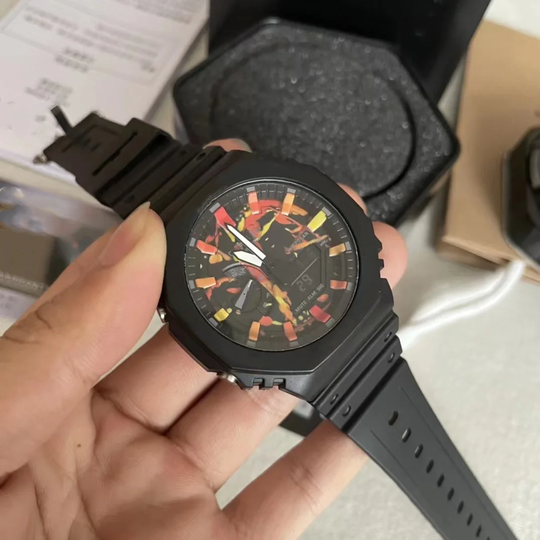 

AAA Original Shock Watch 2100 Men's Sports Digital Quartz Watch LED Detachable Assembly Waterproof Dial Oak Series