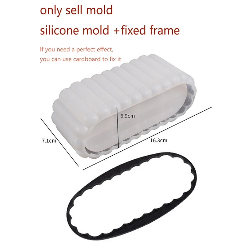 Овальный Цементный Цветочный Горшок Силиконовая Форма Круглая Для Выпечки