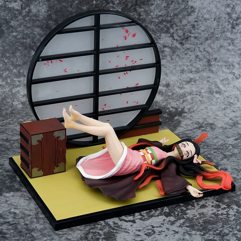 

Anime Demon Slayer Sleeping Kamado Nezuko Action Figure PVC Figurine Statue Collection Decoration Model Doll Toys Gifts for Kids