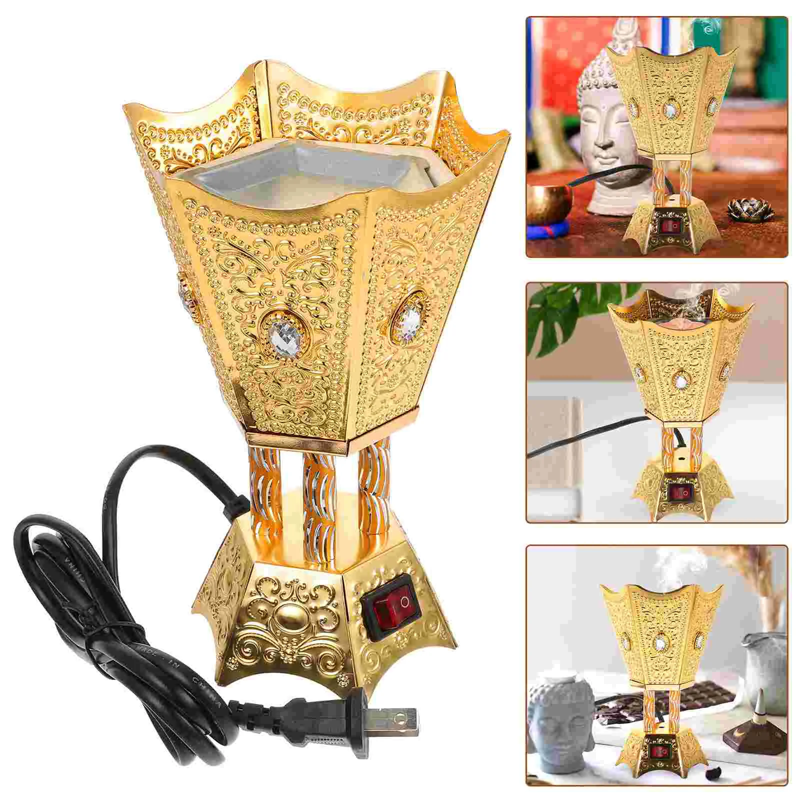 

Middle Eastern Arab Dish Plug-in Burner Vintage Home Decor Aroma Zen