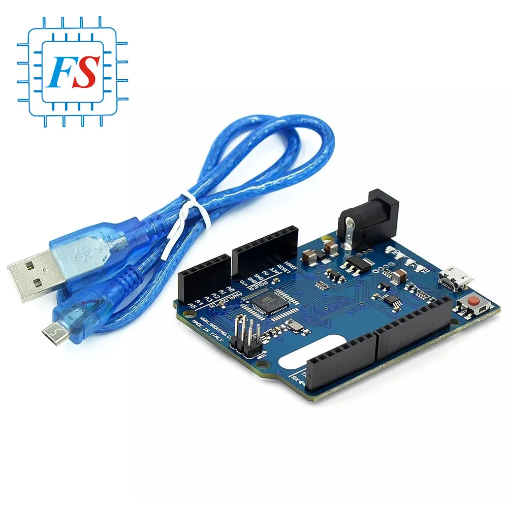 

Leonardo R3 Microcontroller Original Atmega32u4 Development Board with USB Cable Compatible with Arduino DIY Starter Kit