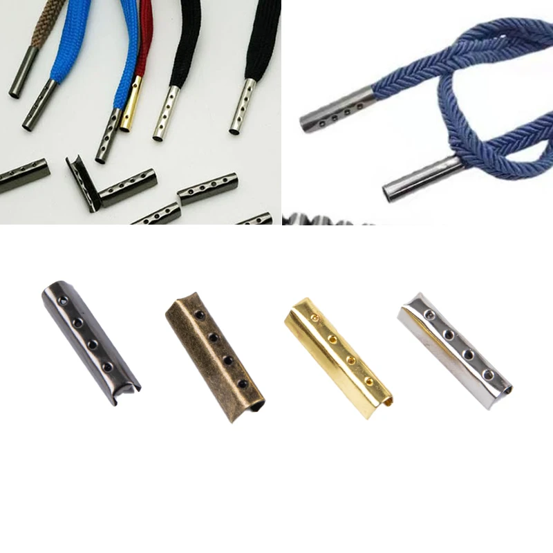 

20PCS/Set Shoelace Head Aglets DIY Shoelaces Repair Shoe Lace Tips Replacement End Shoes Rope Head Rope Cip Tail Clamp Bullet