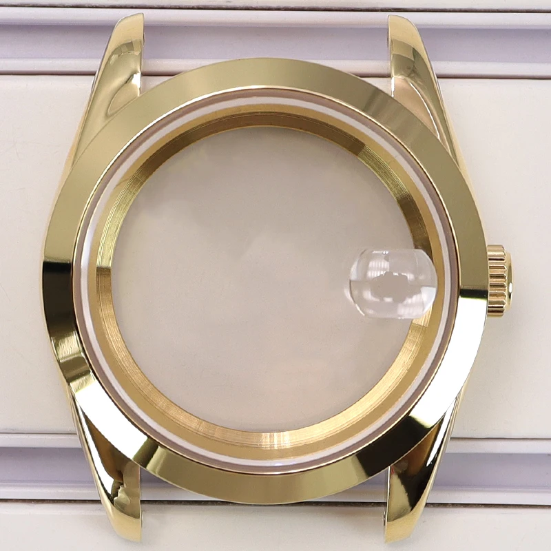 Роскошный корпус часов Fenya Gold 36 мм 40 детали с сапфировым стеклом для Air King Nh35 Nh36 4R36