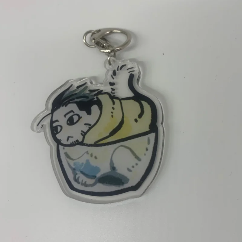 Брелок для ключей с аниме золотистым кампой Sugimoto Saichi акриловый брелок ремешком и