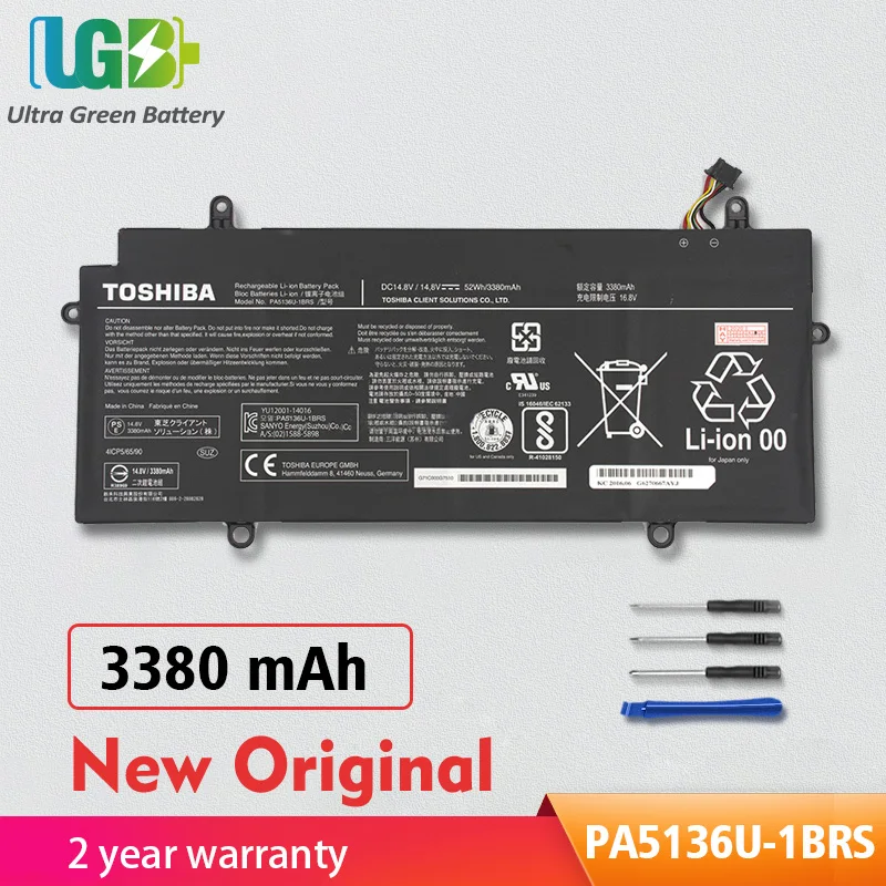 

UGB New Original PA5136U-1BRS Battery For Toshiba Portege Z30 Z30-A Z30-AK04S Z30-A1301 Z30-B K10M Z30-C PA5136U