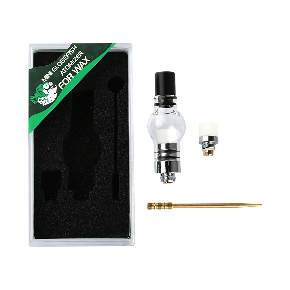 

LTQ Vapor Mini Globefish Wax Tank Ceramic Coil 510 Thread Glass Tank