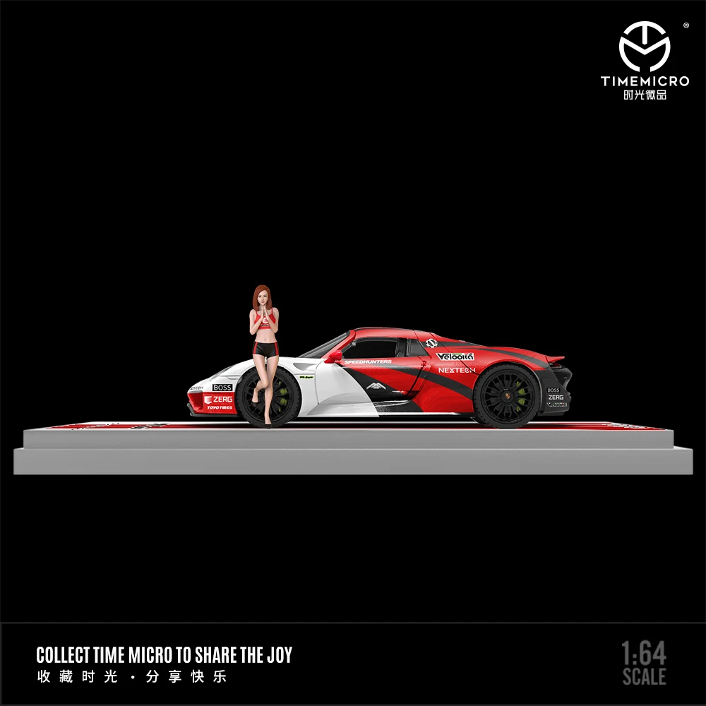 Красный металлический автомобиль Le Mans TimeMicro1:64 918