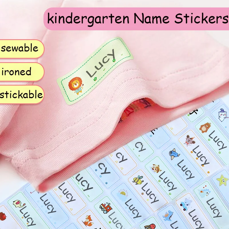 Name Stickers Waterproof Customize Office Tag Personalized Labels School Stationery Water Bottle Lunch Box Kawaii Stickers 2022