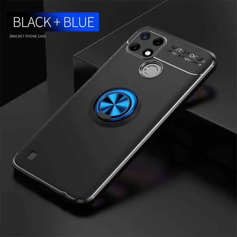 For Realme C21Y Case Cover For OPPO Realme C21Y Capas Soft Ring Magnetic Holder For Cover Realme GT Neo 2 GT 2 C25Y C21Y Fundas