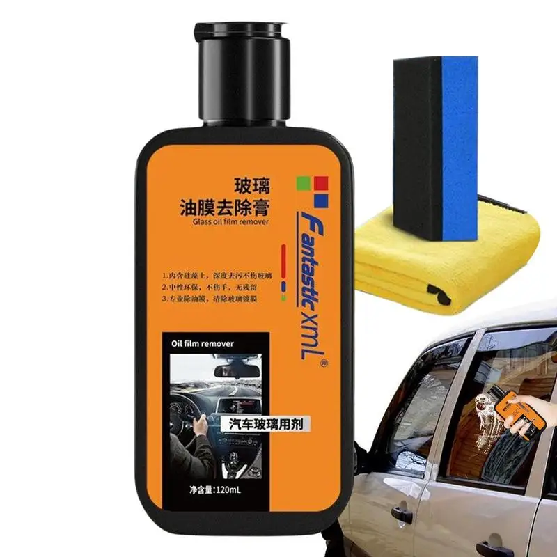 

Glass Oil Film Remover Car Glass Waterproof Coating Agent Increase Visibility Works On Windows Glasses Screens Windshields