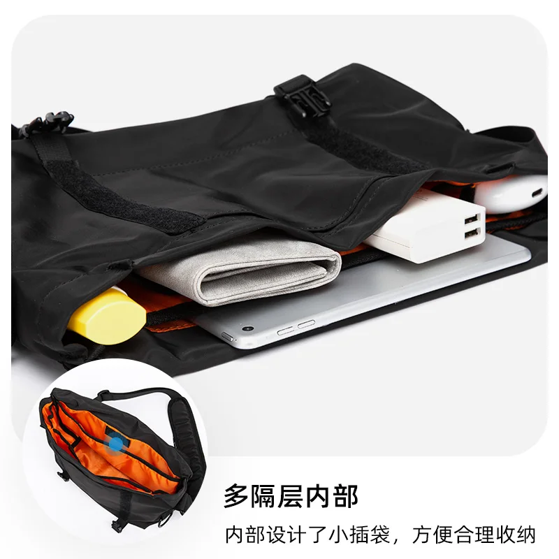 Female Oxford Waterproof Shoulder Bag Fashion Soft Shoulder Strap High Quality Solid Youth Multifunction Convenient Buckle Bag