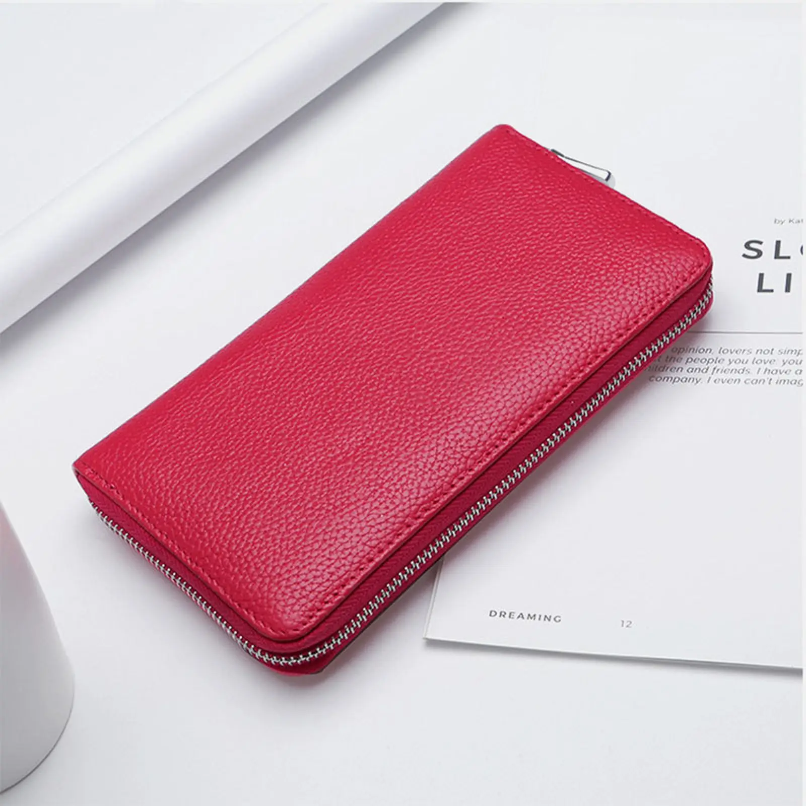 

2022 New Men Genuine Leather Fashion Retro Coin Multi-card Holder Wallets Vintage Long Wallets Zipper Handmade Male Purses