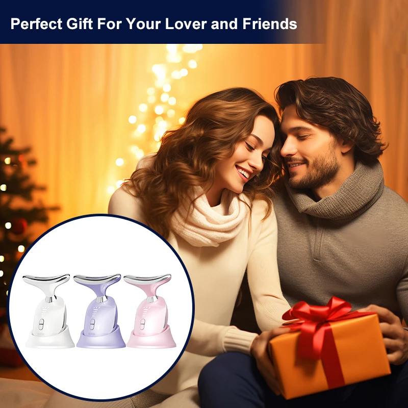 VLVEE 4-светодиодный цветной светильник для шеи косметическое устройство подтяжки