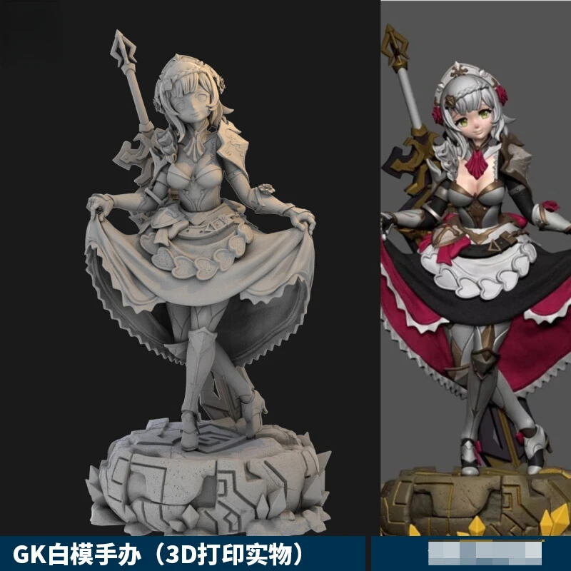 

Game animation Genshin Impact Maid Noelle 1/24 GK 1/12 handmade 3D printing resin unpainted model