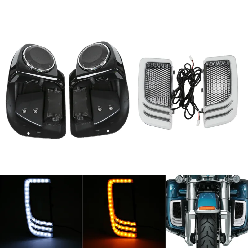 Обтекатель для нижней вентиляционной ножки мотоцикла + колонки 6 5 дюйма с грилем