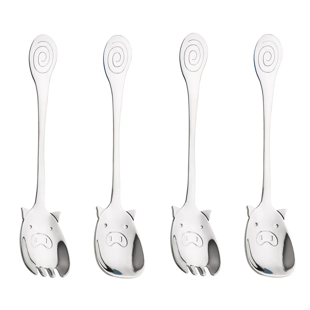 

Spoon Spoons Fork Baby Spork Dessert Salad Forks Ice Coffee Serving Fruit Cream Stainless Steel Metal Tea Sporks Cocktail