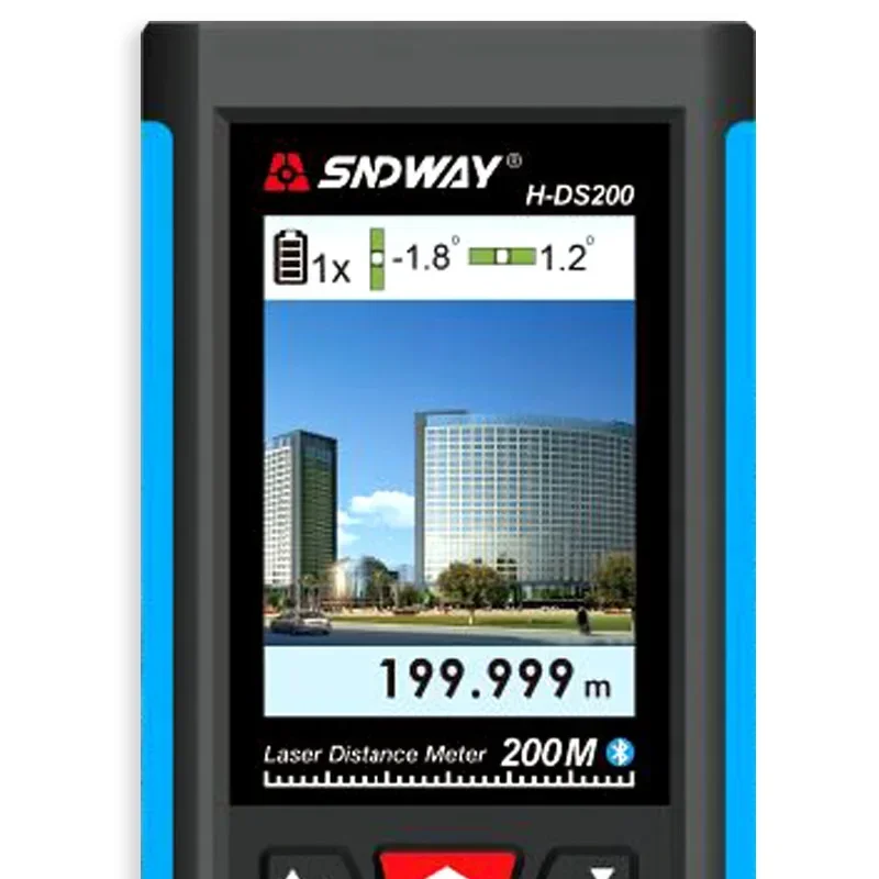 Фото Новейший цифровой дальномер SNDWAY H-DS100: высокоточный измеритель расстояния с функциями измерения площади, объема и самокалибровки №3