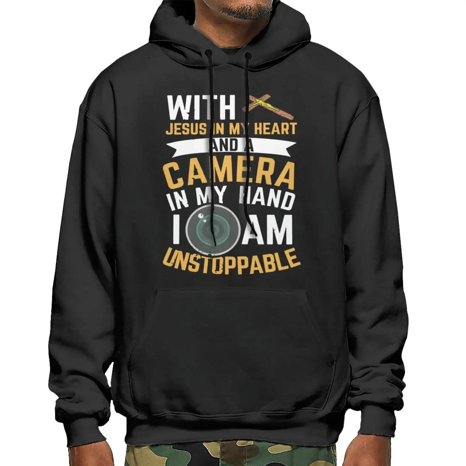 

Camera Photographer Jesus Take Photo U Hoodie Sweatshirts For Men Hoddie Men's Hoodies Sweaters Anime Clothing Man Sweatshirts