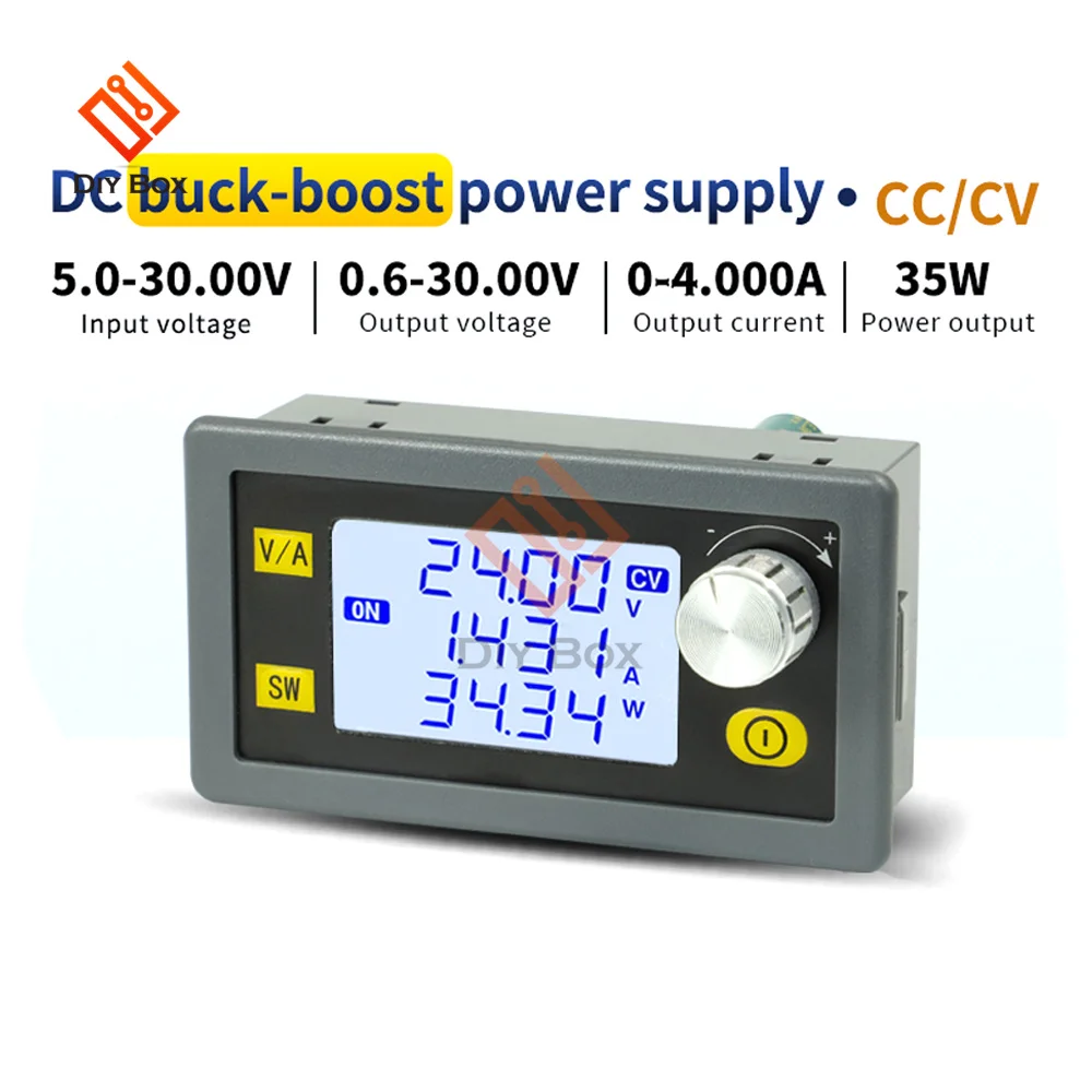 

Преобразователь постоянного тока 80 Вт/35 Вт, постоянный ток, повышающий преобразователь CC CV 6-36 в 5A / 5-30 в, лабораторный источник питания с питанием от солнечной энергии
