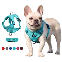 new dog traction rope vest type pet chest strap reflective breathable walking cat rope dog rope set in stock