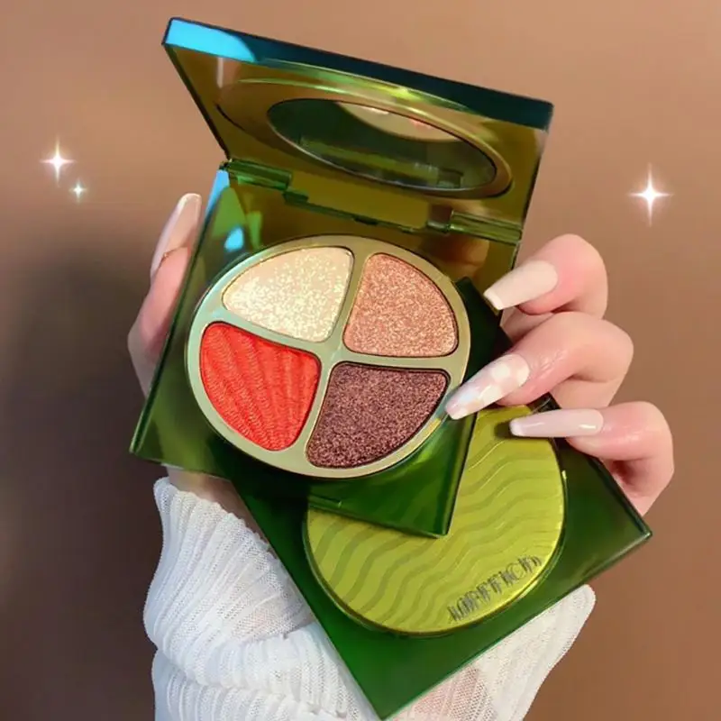 

Тени для век четырех цветов жемчусветильник матосветильник свет тонкая вспышка ежедневный цвет природы тени для век пластина также подход...