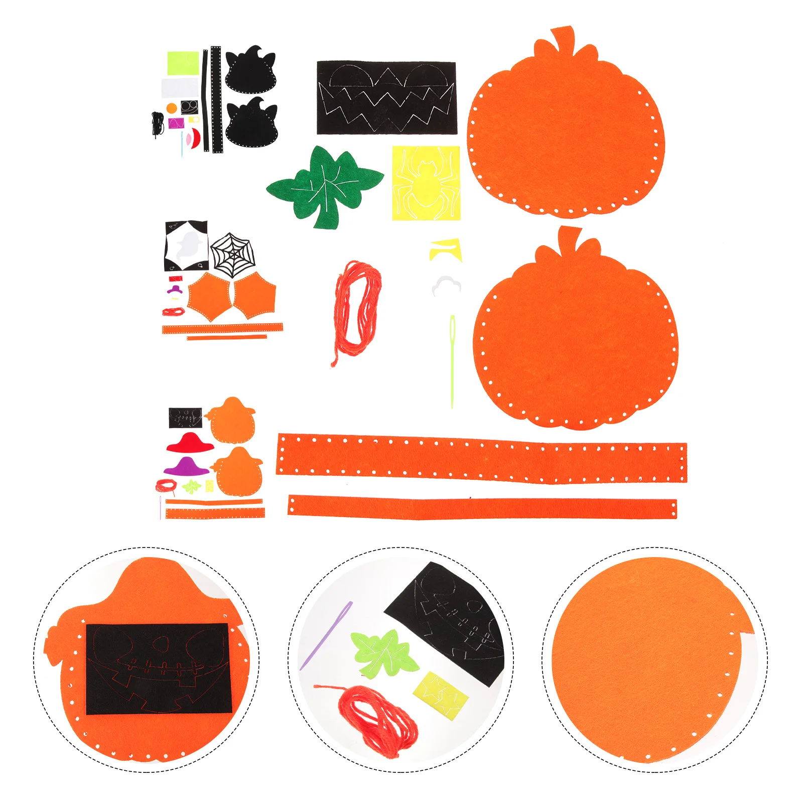 

4 Sets Halloween Candy Bags DIY Treats Pouch Goodies Bag Gifts Wrapping Bag Party Favor Bag