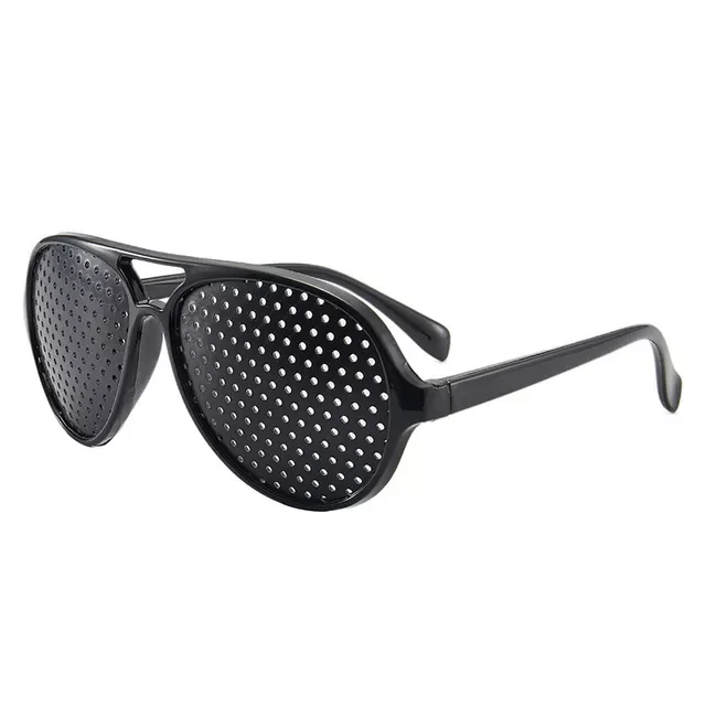 

Fashion Relieve Pinhole Glasses Men Corrective Anti-Fatigue Myopia Glasses Reading Black Frame Protector Eyesight Improve Vision