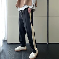 mens guard pants striped loose casual sports spring and summer tidal current streetwear college 2022 the new listing best