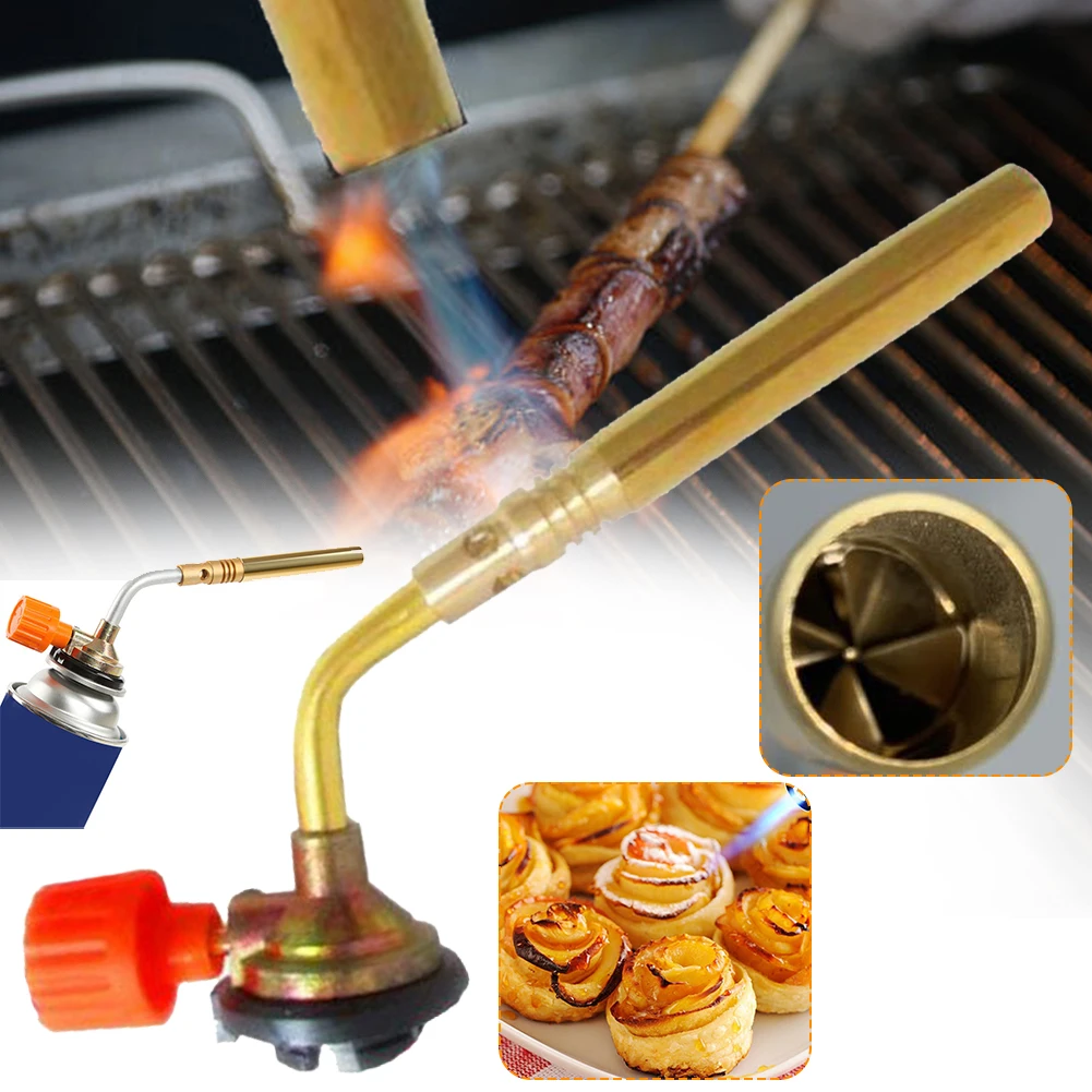 

Butane Burner Welding Gas Torch Flame Gun Brazing Flamethrower Outdoor Camping BBQ Portable Soldering Heat Gun Welding Equipment