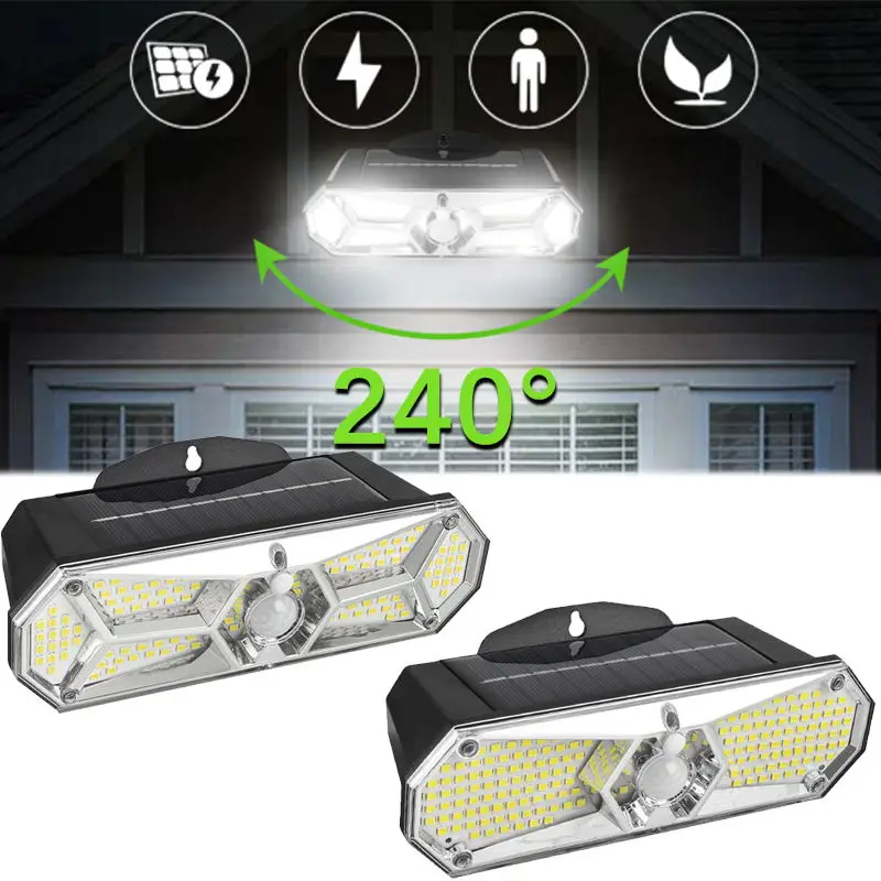 

LED Solar Wall Lamp Human Body Sensor Light Solar Lamp Waterproof Outdoor Light Human Sensor Garden Street Light Yard Lighting