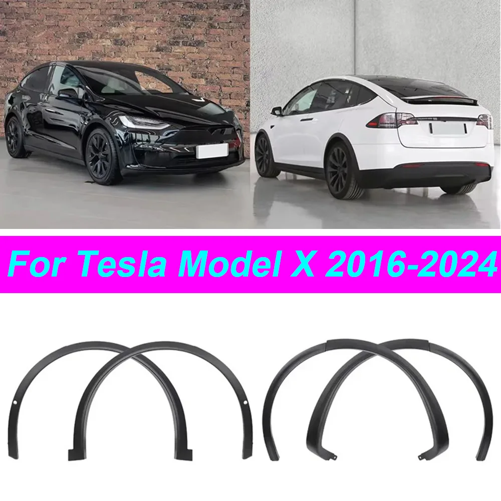 Фото 1 шт. для Tesla Model X 2016-2024: Брызговик, защита от брызг, накладка на колесную арку, молдинг крыла, внешние аксессуары №2