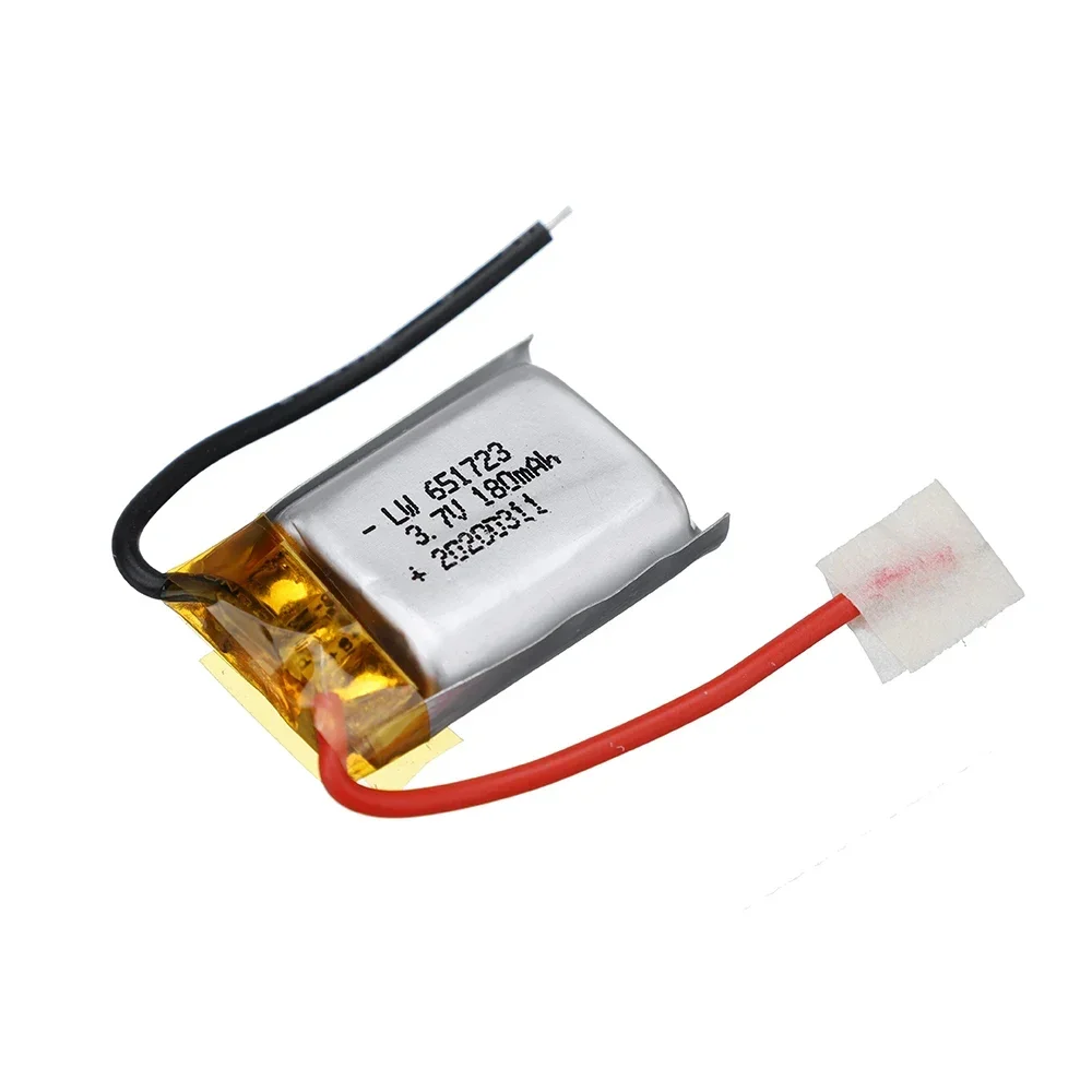 Фото Оптовая продажа 1-20 шт. литий-полимерных аккумуляторов 3.7V 180mAh для вертолетов Syma S105 S107 S107G S108 Skytech M3 M3 S977, запасные части, батарея №3