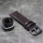 Новый тонкий роскошный ремешок для часов 18 19 20 21 22 мм, мужской высококачественный кожаный ремешок ручной работы для наручных часов, ремешок для часов, Кожа Ящерицы