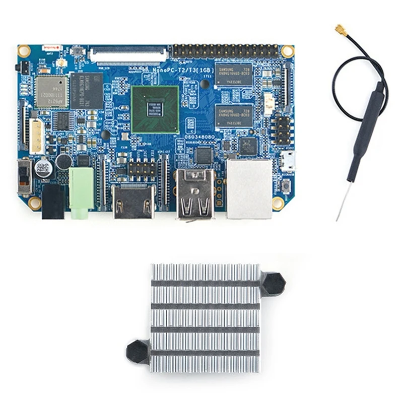 

Nanopc-T2 макетная плата + радиатор S5P4418 Quad Core A9 Card 1GB DDR3 Wifi Bluetooth Run Ubuntu Android5.1