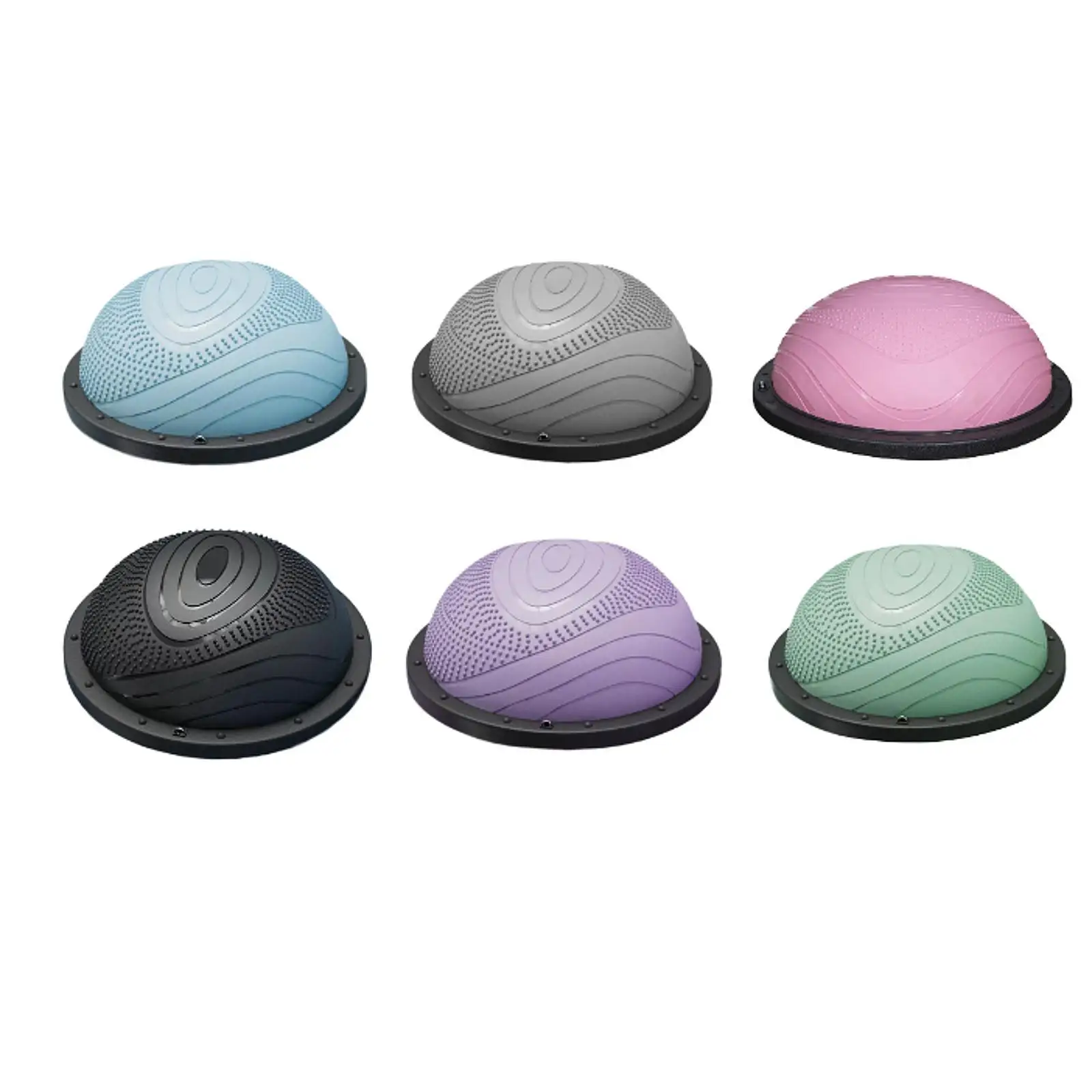 Balance Ball for Fitness Workouts Half Exercise Ball Core Trainer 58cm Non Slip Surface for Indoor Pilates and Training