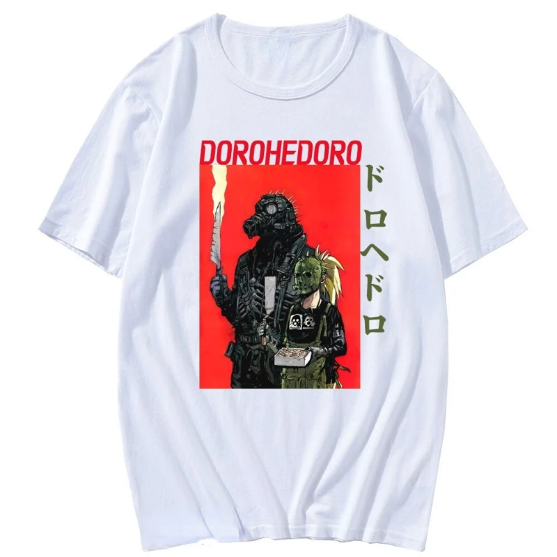 

Футболка Мужская/женская с коротким рукавом, модная повседневная рубашка в стиле японского аниме Dorohedoro, весна-лето
