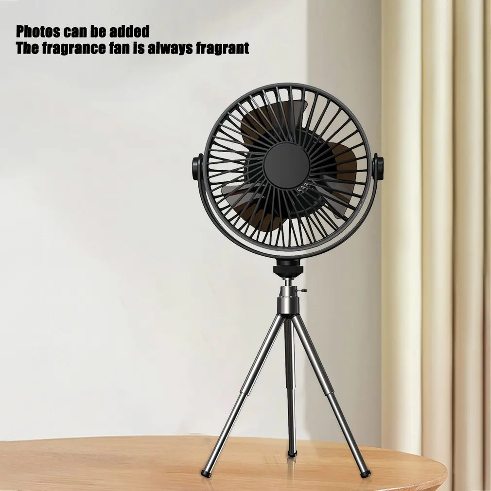 

Fan With Remote Control Wireless Portable Mini Fan 360° Rotation USB Cooling Standing Fan For Camping Home Night Light